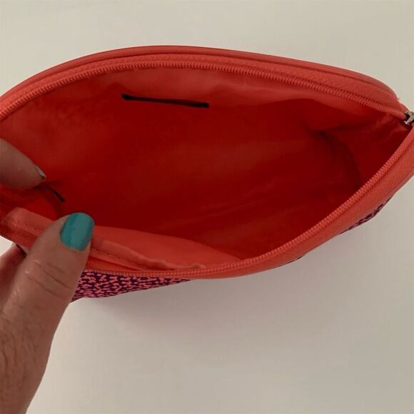 Lancôme Paris Makeup Cosmetics Travel Bag Rose Flower Zipper Closure - Picture 5 of 8